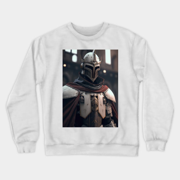 Sci Fi Templar Knight Crewneck Sweatshirt by johnsalonika84